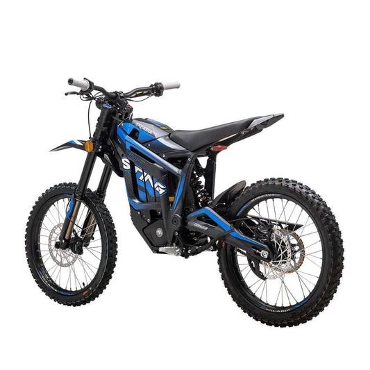 Mandotos Talaria off-road electric motorcycle with 4000W motor, 85km/h speed, and 60V 45Ah battery, shown outdoors.