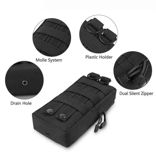 Mandotos Trail Trek Waist Pouch with adjustable strap and multiple storage compartments for outdoor activities.