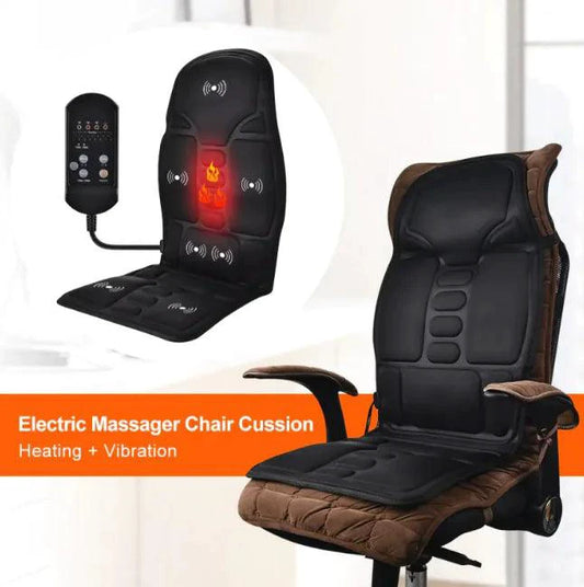 Mandotos travel-friendly neck relief massager with ergonomic design and adjustable straps for soothing tension relief on the go.