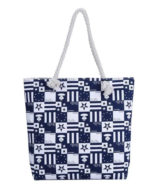 Twin-sided artistic canvas bag by MANDOTOS featuring colorful, creative designs on durable fabric for everyday use.