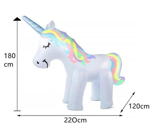 Mandotos Unicorn Magic Water Sprayer with colorful unicorn design, perfect for fun water play and outdoor activities.