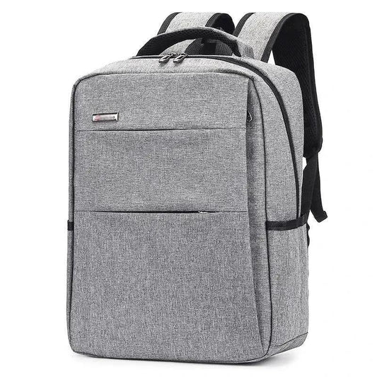 Mandotos waterproof and shockproof rechargeable backpack designed for laptops, featuring durable material and secure compartments.