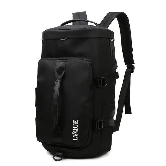 Mandotos waterproof gym and outdoor travel backpack with sporty casual design, suitable for exercise and outdoor activities.