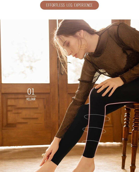 Mandotos winter women's leggings in solid color velvet with high waist, stretchy and warm for cold weather.