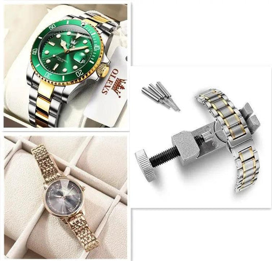 Mandotos women’s luxury quartz bracelet watch with diamond accents, stylish fashion casual ladies wristwatch with a Geneva design