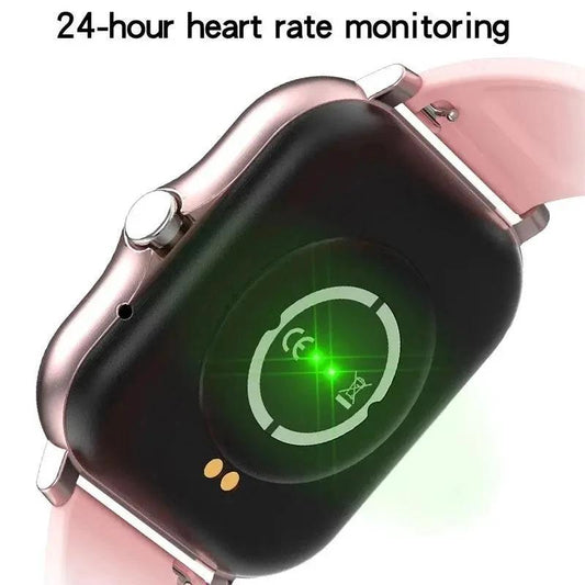 Mandotos Y13 Smart Watch with pedometer, heart rate monitor, Bluetooth call feature, fitness tracking, and sleek black design.