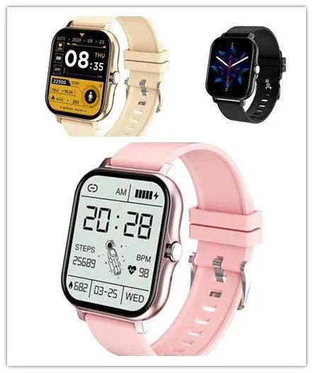 Mandotos Y13 Smart Watch with pedometer, heart rate monitor, and Bluetooth call features, shown with a sleek black band.