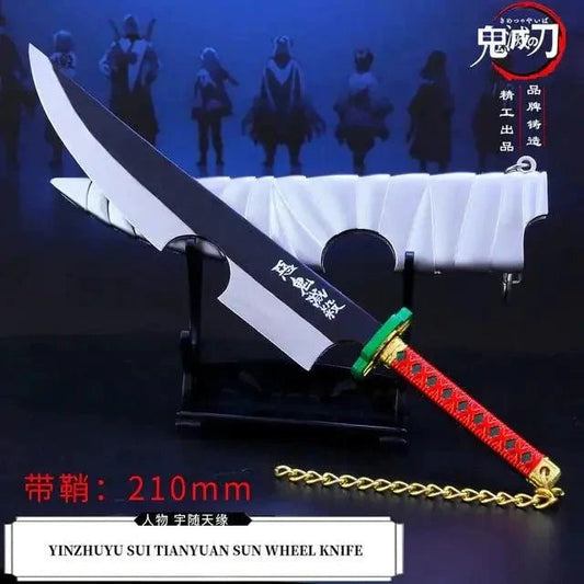 Mandotos Zenitsu Agatsuma katana toy with detailed blade and handle, perfect for cosplay or display.