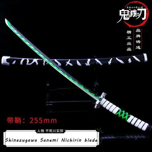 Mandotos Zenitsu Agatsuma katana toy with detailed handle and blade, designed for collectors and fans of Demon Slayer.