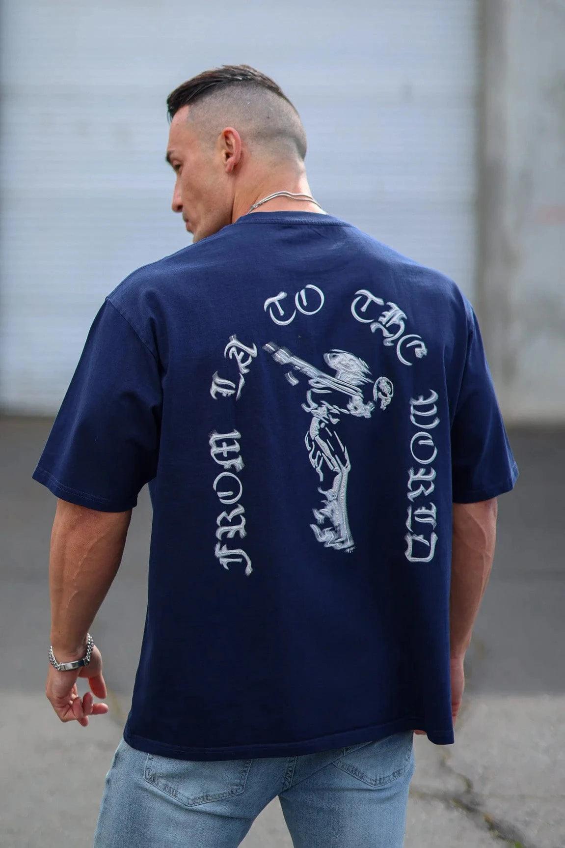 Men T-shirts Summer New Sports Leisure Cotton Round Neck Fashion Loose And Comfortable Clothing Gym Running Shirts man - MANDOTOS