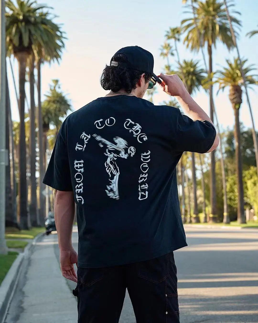 Men T-shirts Summer New Sports Leisure Cotton Round Neck Fashion Loose And Comfortable Clothing Gym Running Shirts man - MANDOTOS