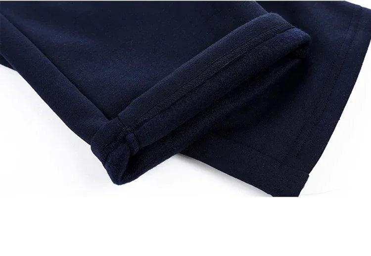 Men's autumn and winter sports set hooded casual cardigan jacket outdoor thickened warm sports shirt+pants two-piece set -