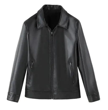 Men's Autumn-Winter Leather Sports Jacket - MANDOTOS