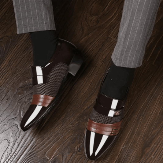Men's Luxury Leather Loafers - MANDOTOS