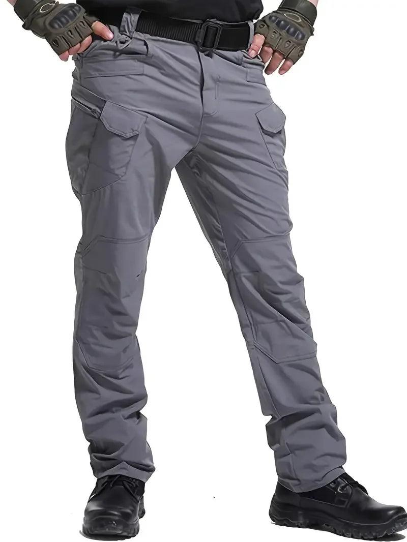 Men's Outdoor Multi Functional Tactical Pants, Multi Pocket Outdoor Hiking Sweatpants, Water-repellent, wear-resistant - MANDOTOS