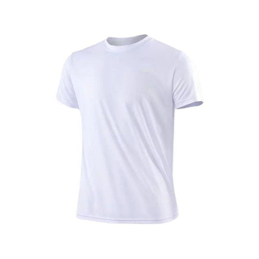 Men's Quick Dry Short Sleeve Gym Running Moisture Wicking Round Neck T-Shirt Training Exercise Gym Sport Shirt Tops Lightweight - MANDOTOS