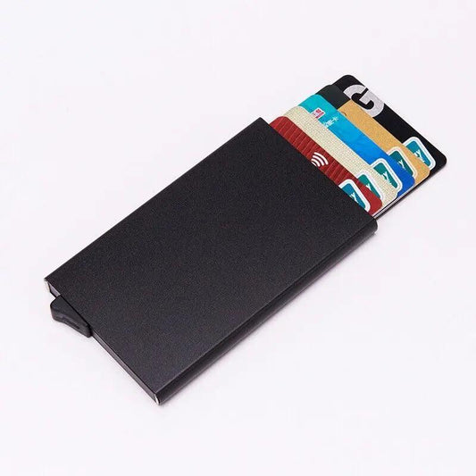 Men's RFID Slim Carbon Fiber Money Clip & Card Holder - MANDOTOS