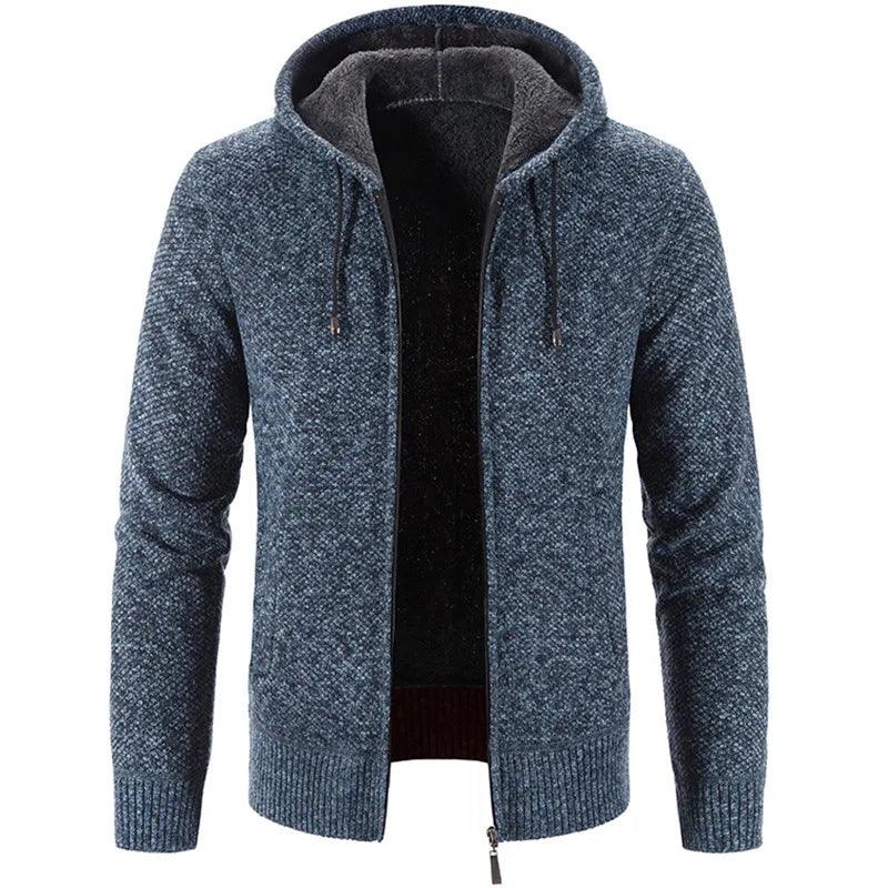 Men's Stylish Fleece Cardigan Jacket - MANDOTOS