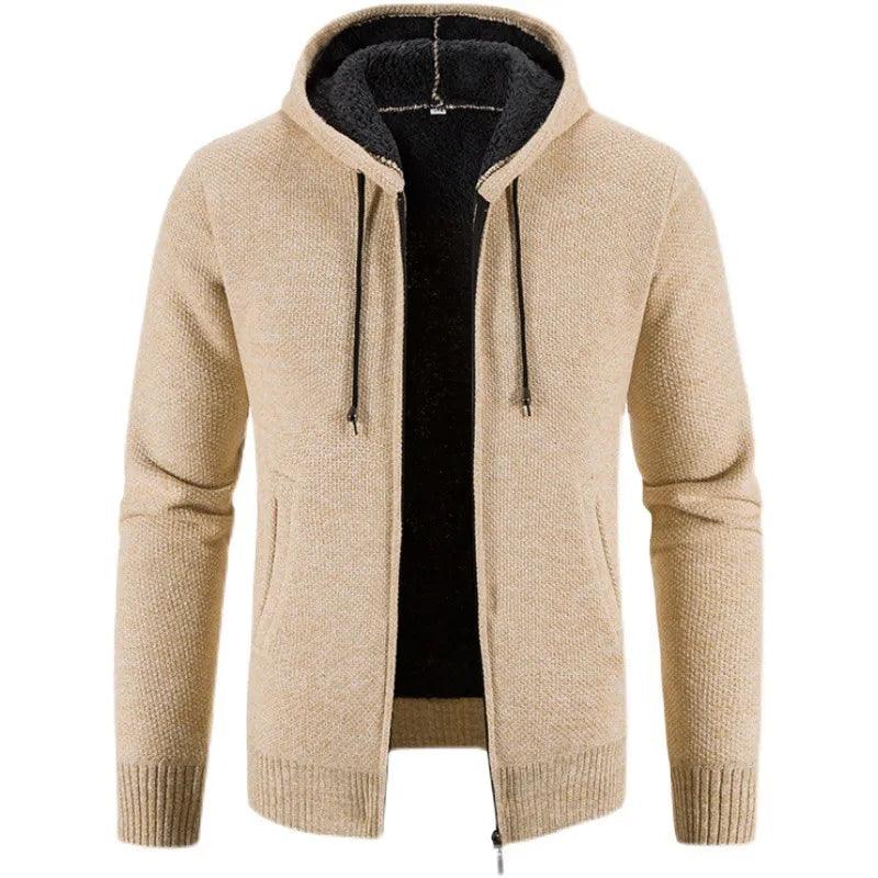 Men's Stylish Fleece Cardigan Jacket - MANDOTOS