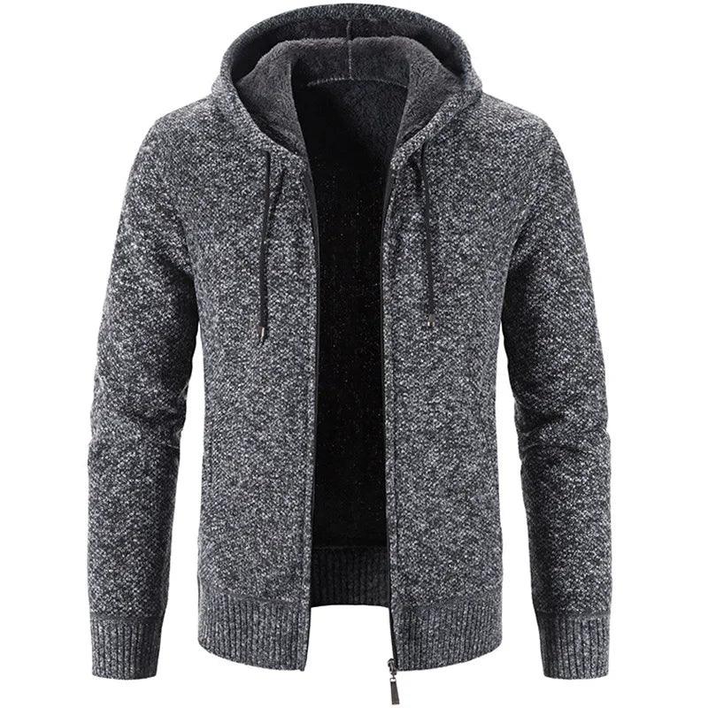 Men's Stylish Fleece Cardigan Jacket - MANDOTOS