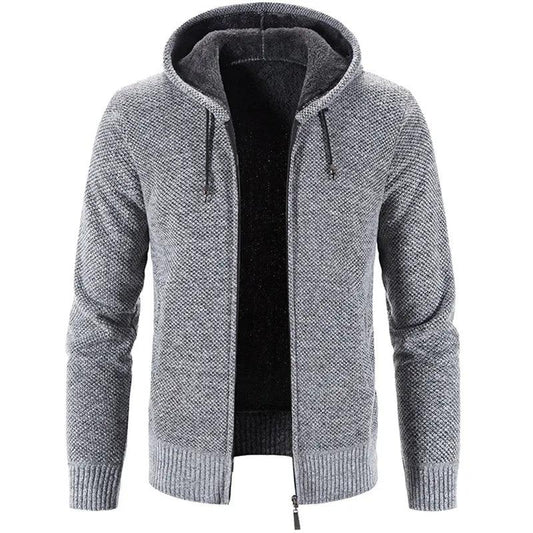 Men's Stylish Fleece Cardigan Jacket - MANDOTOS