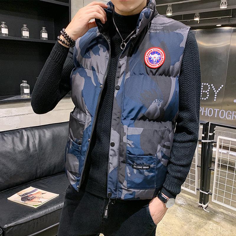 Men's Winter Down Cotton Warm Vest Jacket - MANDOTOS