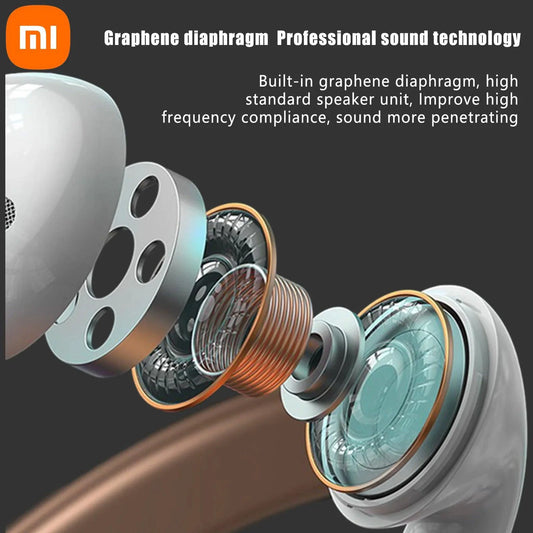 Xiaomi AP05 true wireless earbuds with stereo sound, Bluetooth 5.3, sport design, built-in mic for Android and iOS devices.