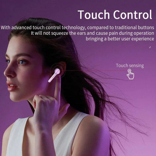 Xiaomi J18 True Wireless Earphones with noise cancelling, HiFi stereo sound, in-ear design, waterproof, with microphone for calls.