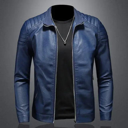 Motorcycle Leather Jacket Men - MANDOTOS