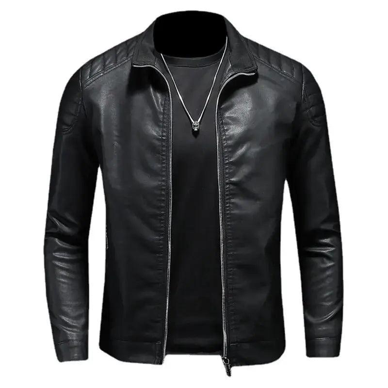 Motorcycle Leather Jacket Men - MANDOTOS
