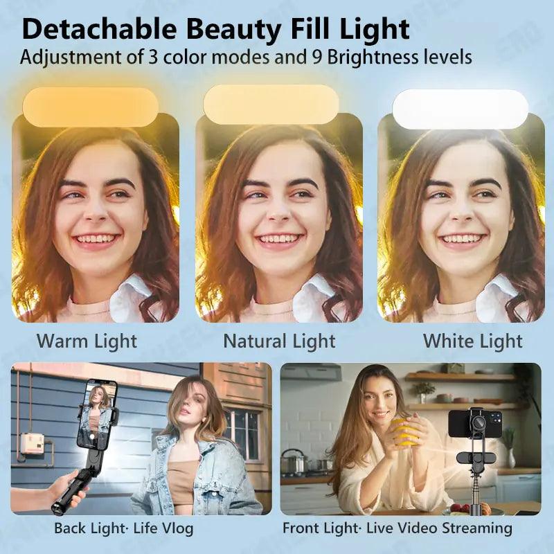 Multi-Function Phone Stabilizer & Bluetooth Light - MANDOTOS