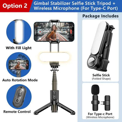 Multi-Function Phone Stabilizer & Bluetooth Light - MANDOTOS