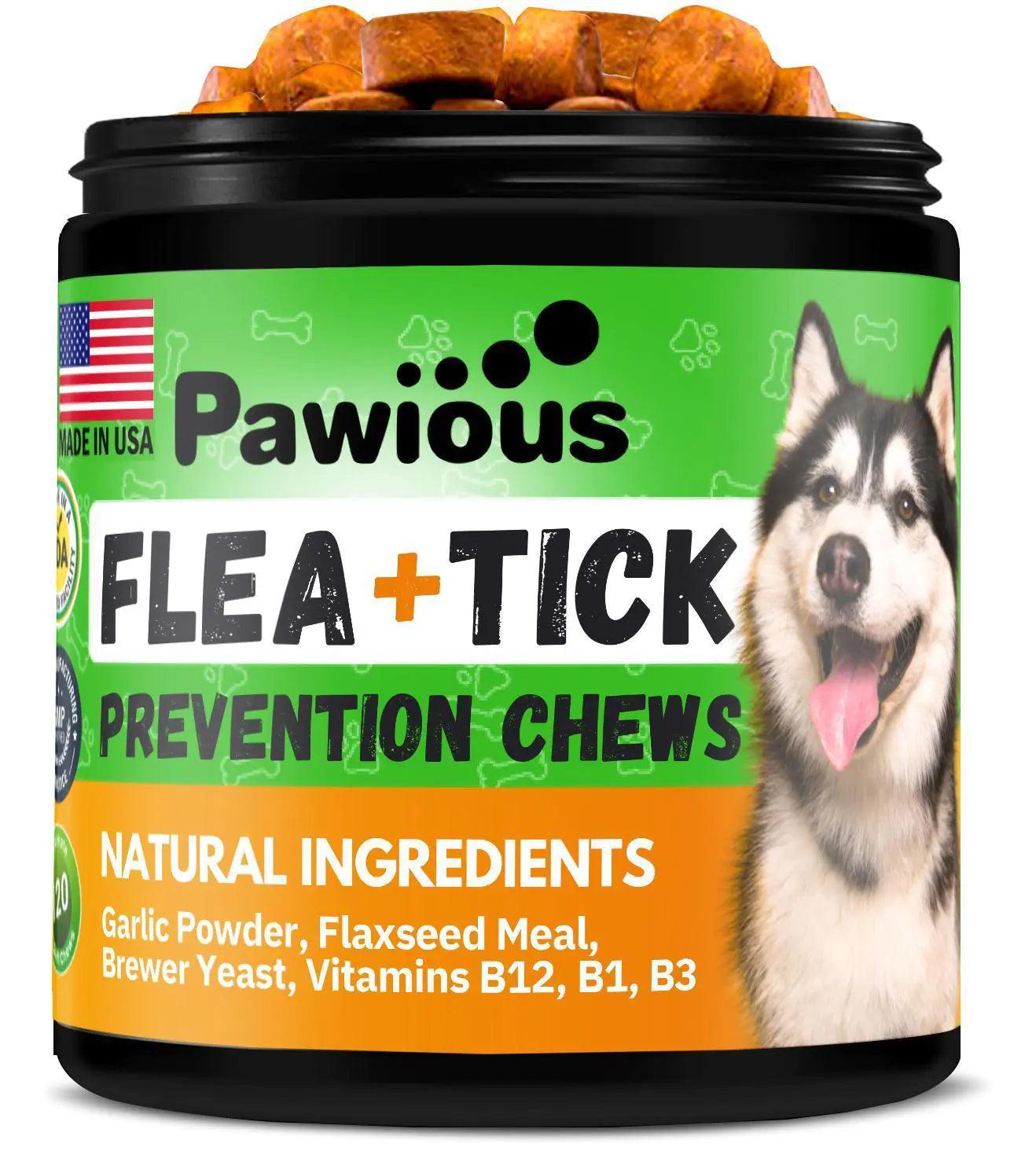 Natural Flea & Tick Guard Chewables for Dogs 120ct - MANDOTOS