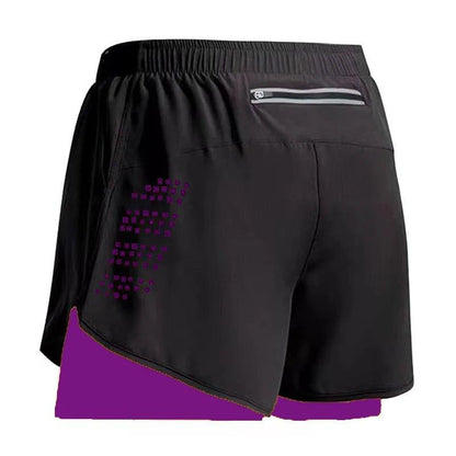 New Men Running Shorts Gym Sports Shorts 2 In 1 Quick Dry Workout Training Gym Fitness Jogging Short Pants Summer Men Shorts - MANDOTOS