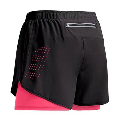 New Men Running Shorts Gym Sports Shorts 2 In 1 Quick Dry Workout Training Gym Fitness Jogging Short Pants Summer Men Shorts - MANDOTOS