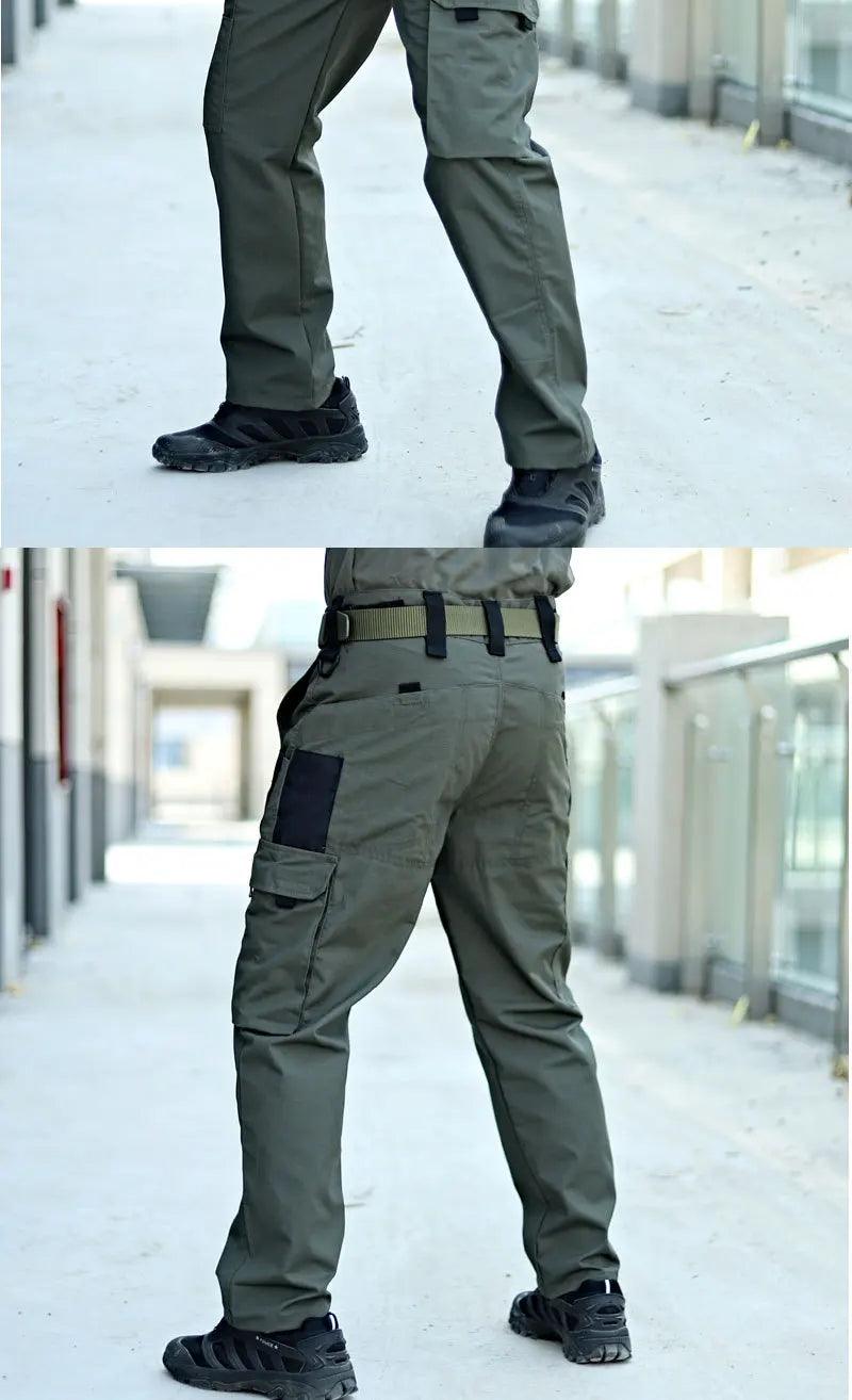 New Tactical Work Pants Men Outdoor Cargo Trousers Multi-pocket Waterproof Pant Autumn Spring Outdoor Workwear Hiking Trousers - MANDOTOS