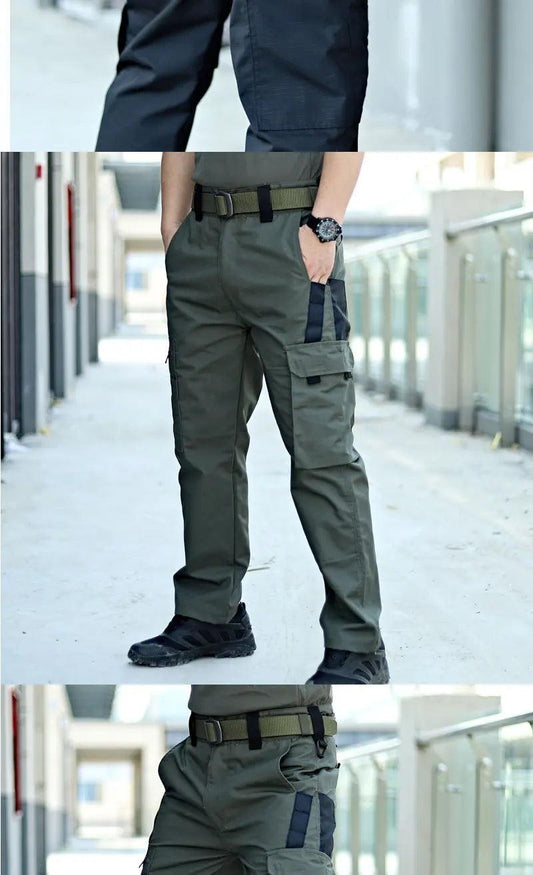 New Tactical Work Pants Men Outdoor Cargo Trousers Multi-pocket Waterproof Pant Autumn Spring Outdoor Workwear Hiking Trousers - MANDOTOS