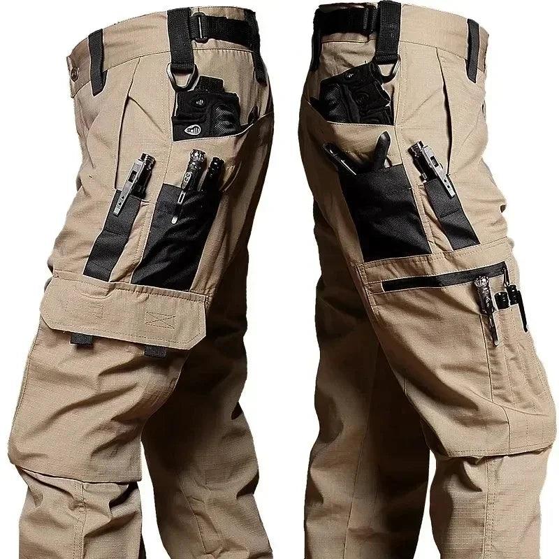 New Tactical Work Pants Men Outdoor Cargo Trousers Multi-pocket Waterproof Pant Autumn Spring Outdoor Workwear Hiking Trousers - MANDOTOS