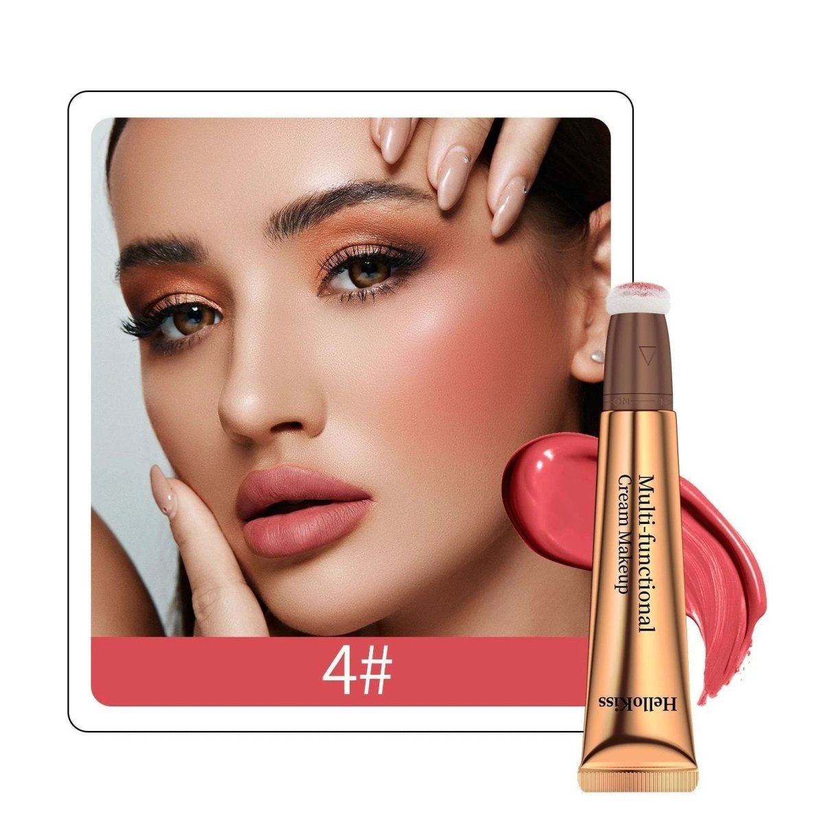 Highlight shading pen with liquid contour formula and sponge head for precise makeup application and natural-looking shadows.