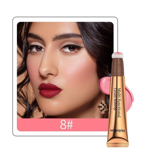 Highlight shading pen with liquid contour shadow formula and sponge tip for precise makeup application