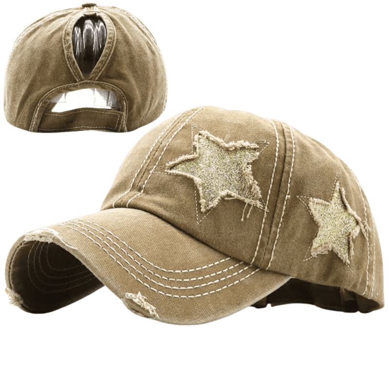 Star Denim Baseball Cap - MANDOTOS