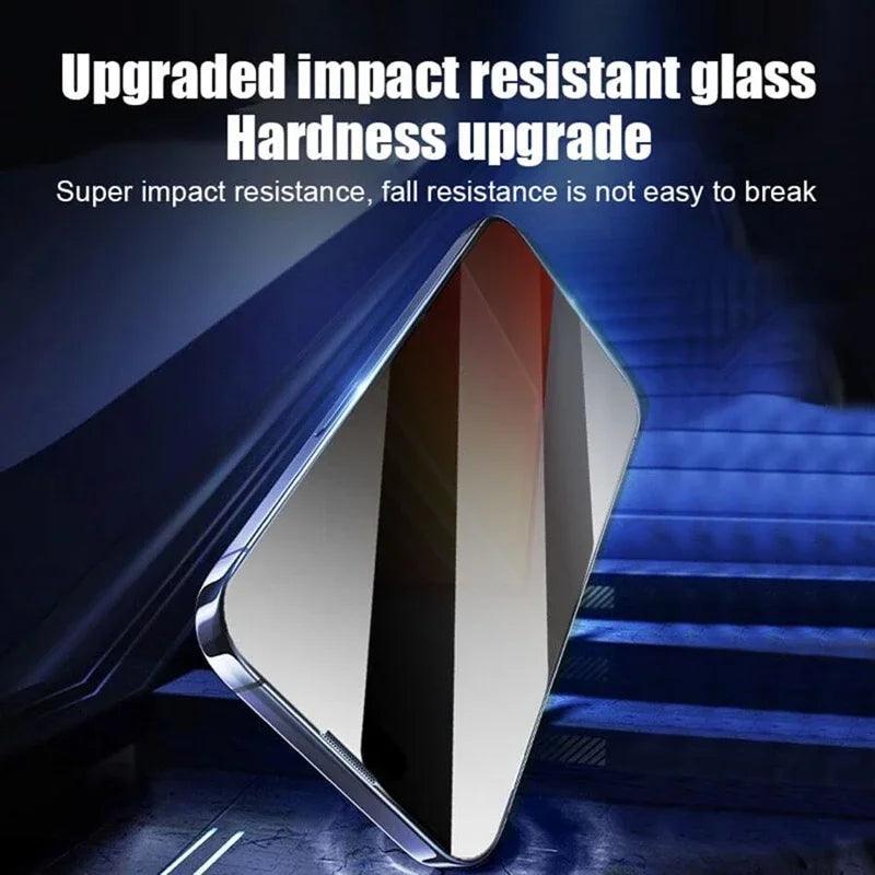Oleophobic Coating Dust Free Installation Privacy Screen Protector For iPhone 13 11 12 14 15 16 Pro Max XS X XR 14 15 Plus Glass - MANDOTOS