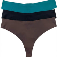 Panties Set Women Seamless Panties Sexy Low-Waist G-String Thong Ice Silk Underwear Hollow Out T-Back Solid Bandage Female Lingerie - MANDOTOS