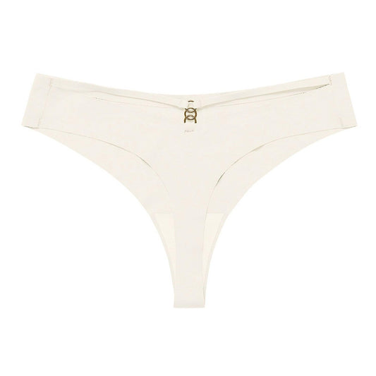Panties Set Women Seamless Panties Sexy Low-Waist G-String Thong Ice Silk Underwear Hollow Out T-Back Solid Bandage Female Lingerie - MANDOTOS