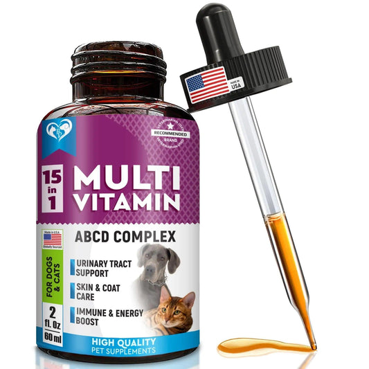 Pet Total Wellness Multivitamin Liquid with Glucosamine & Cranberry - MANDOTOS