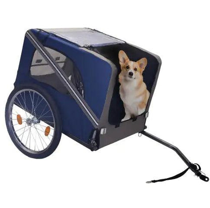 PetSafe Bike Trailer with Airflow Mesh and Reflective Safety - MANDOTOS