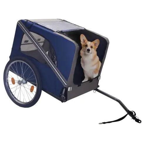 PetSafe Bike Trailer with Airflow Mesh and Reflective Safety - MANDOTOS