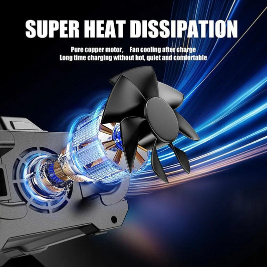 Portable 25A/15A Smart Car Battery Charger for 12V-24V Motorcycle Lead Acid AGM GEL LiFePo4 Batteries Car Booster Pulse Repair - MANDOTOS