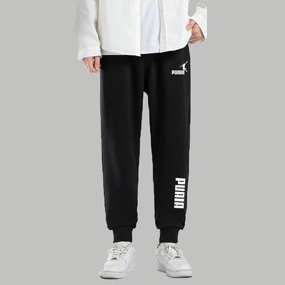 PUAIA Print Men's Pants Autumn/Winter New Sport Jogging Trousers Fitness Loose Fit Clothing Solid Color Outfit Streetwear Pants - MANDOTOS