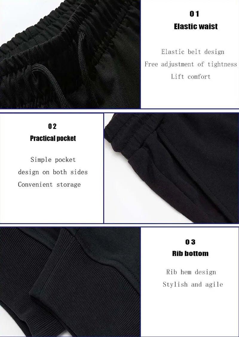 PUAIA Print Men's Pants Autumn/Winter New Sport Jogging Trousers Fitness Loose Fit Clothing Solid Color Outfit Streetwear Pants - MANDOTOS